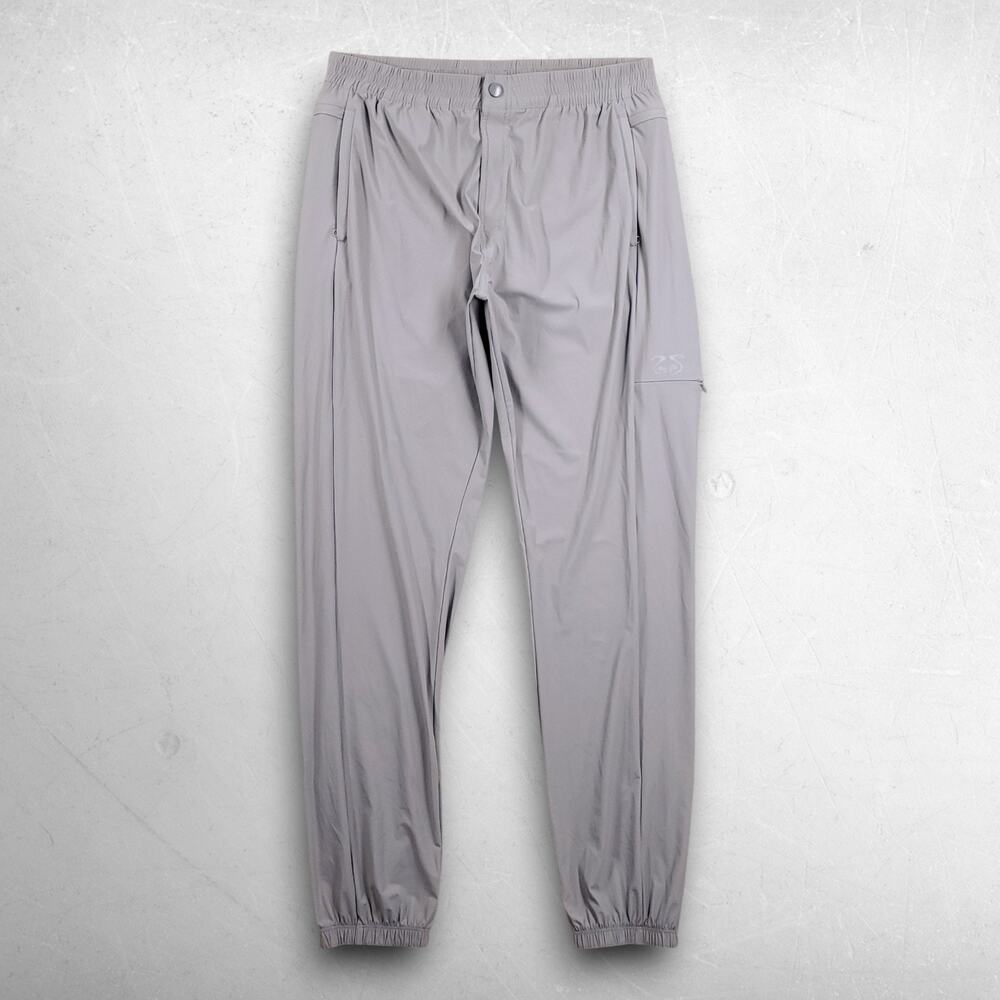 Nasty Pig Youtility Stretch Nylon Jogger Pants Men XL Lt Gray Elastic Zip Cuffs